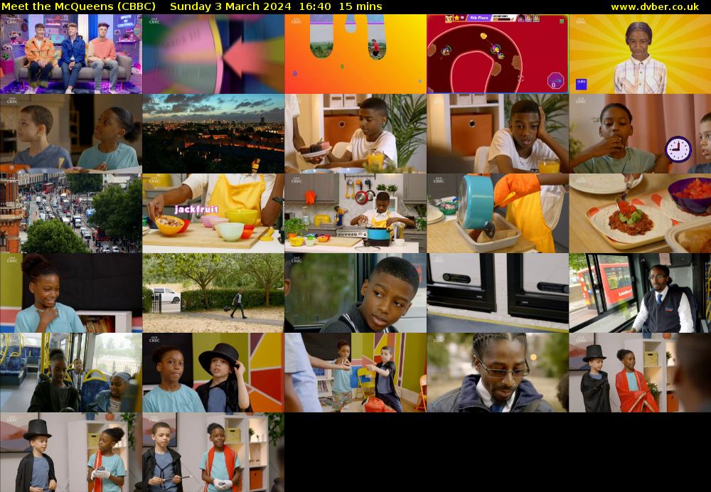 Meet the McQueens (CBBC) Sunday 3 March 2024 16:40 - 16:55