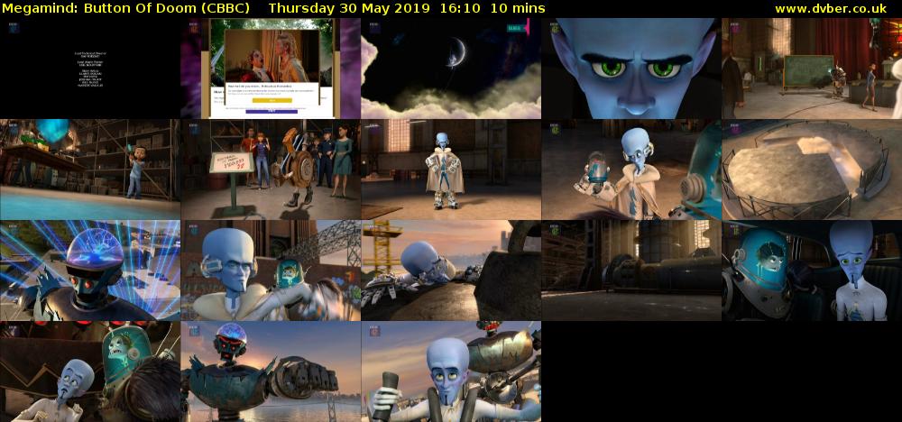 Megamind: Button Of Doom (CBBC) Thursday 30 May 2019 16:10 - 16:20
