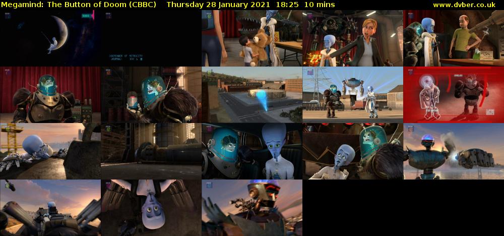 Megamind: The Button of Doom (CBBC) Thursday 28 January 2021 18:25 - 18:35
