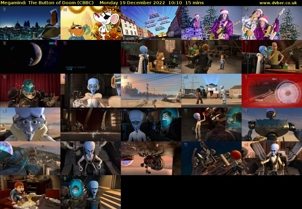 Megamind: The Button of Doom (CBBC) Monday 19 December 2022 10:10 - 10:25
