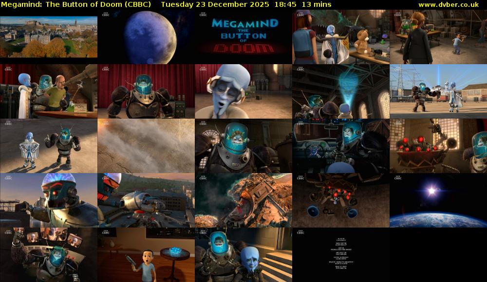 Megamind: The Button of Doom (CBBC) Tuesday 23 December 2025 18:45 - 18:58