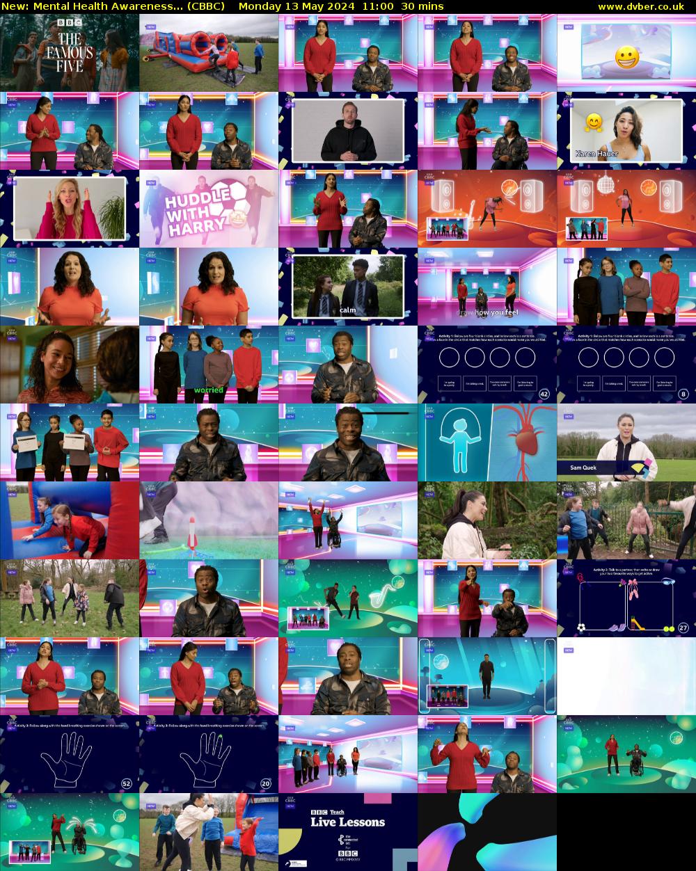Mental Health Awareness... (CBBC) Monday 13 May 2024 11:00 - 11:30