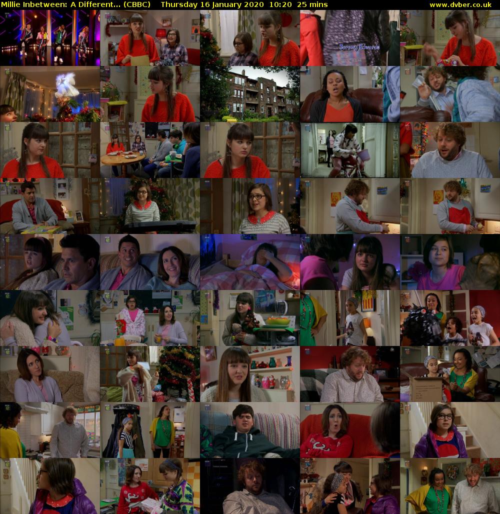 Millie Inbetween: A Different... (CBBC) Thursday 16 January 2020 10:20 - 10:45