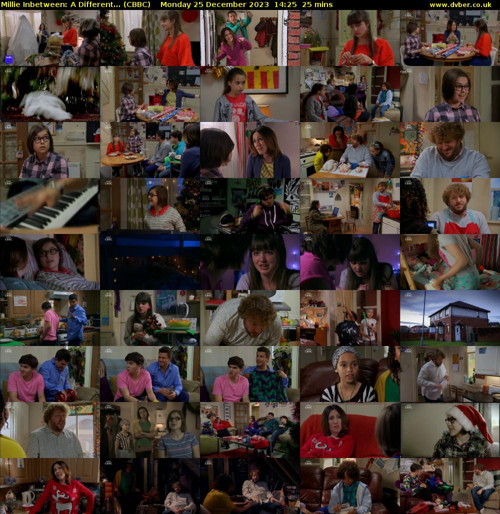 Millie Inbetween: A Different... (CBBC) Monday 25 December 2023 14:25 - 14:50