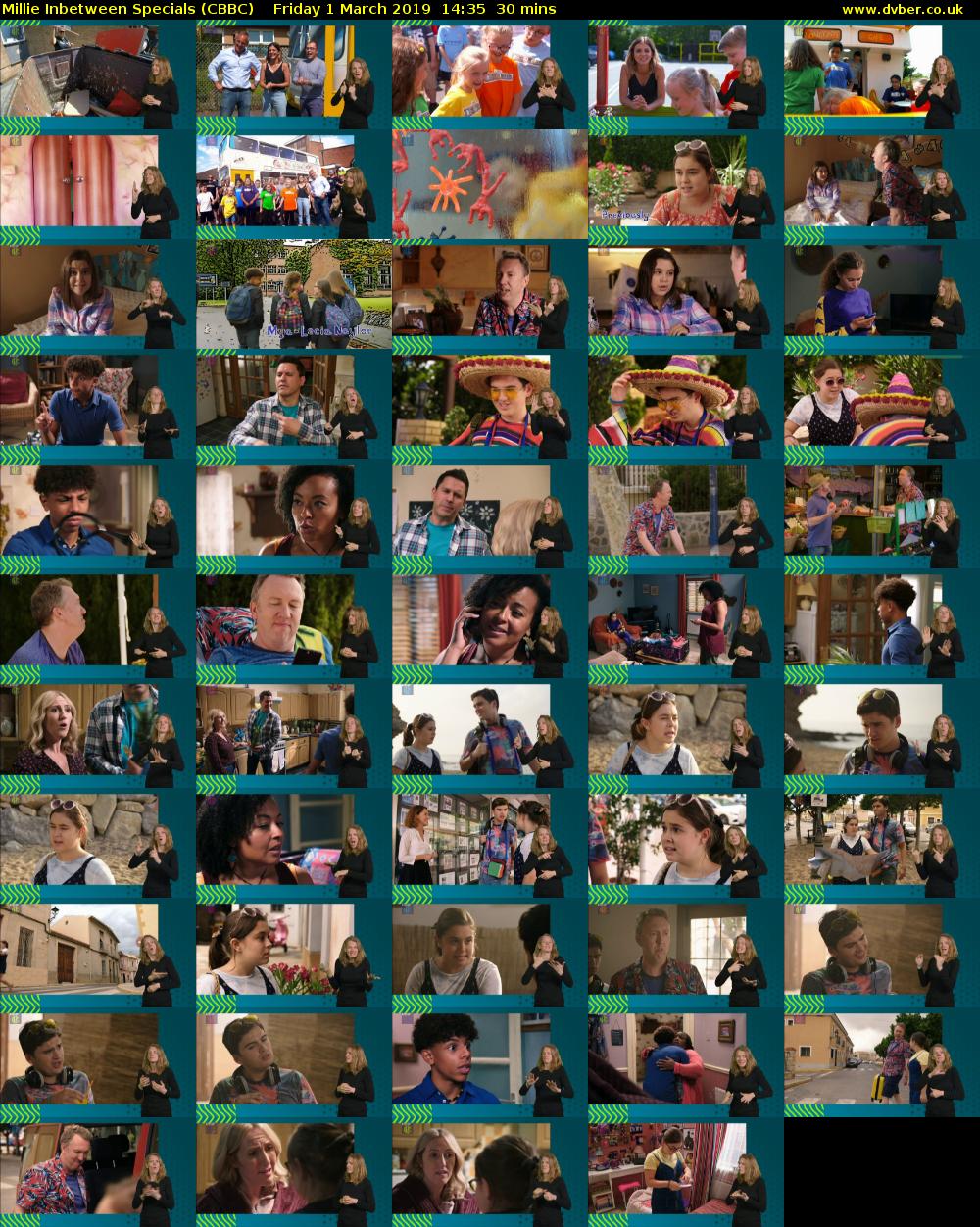 Millie Inbetween Specials (CBBC) Friday 1 March 2019 14:35 - 15:05