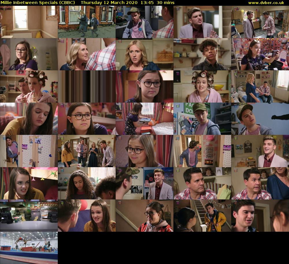 Millie Inbetween Specials (CBBC) Thursday 12 March 2020 13:45 - 14:15