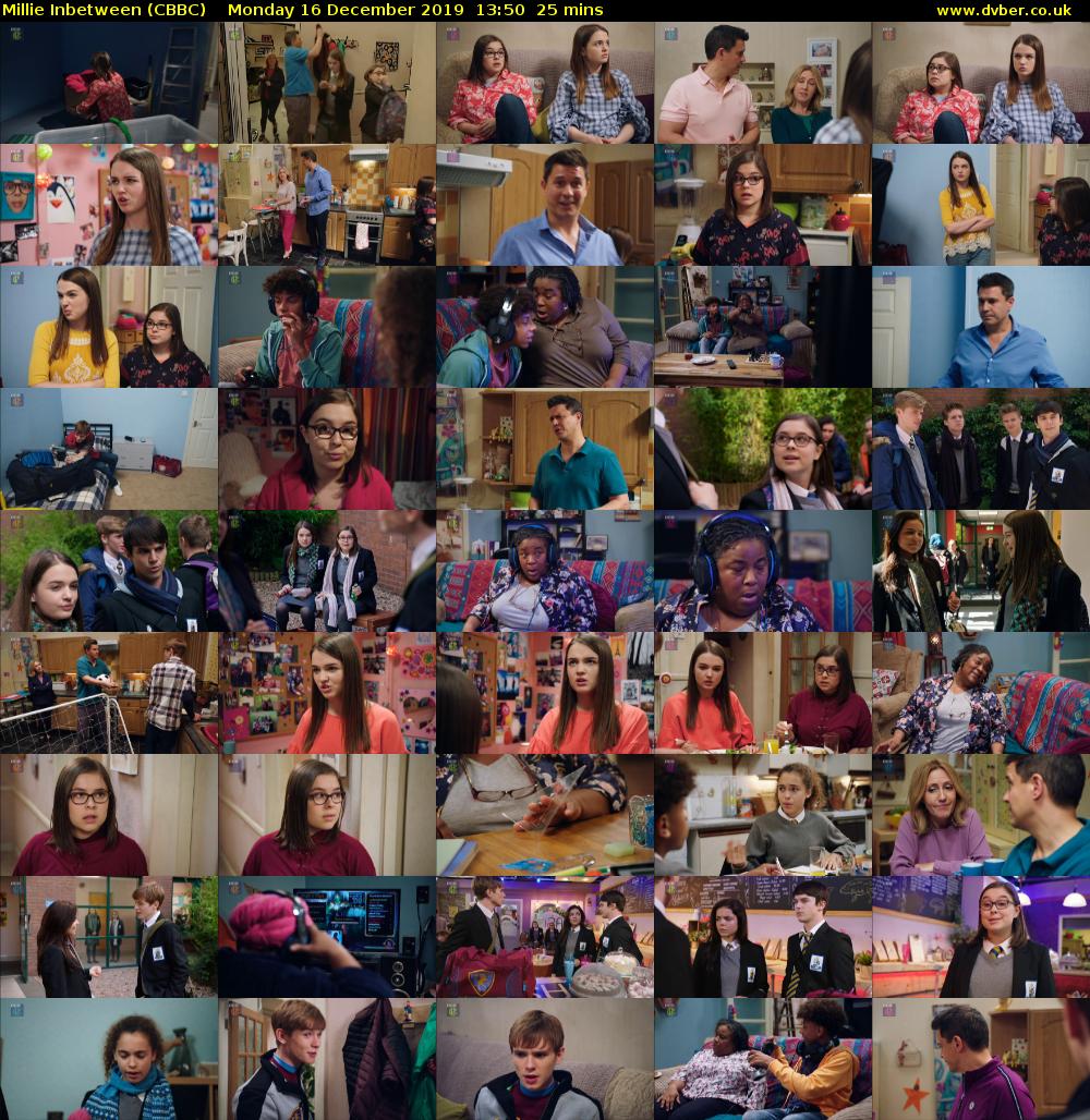 Millie Inbetween (CBBC) Monday 16 December 2019 13:50 - 14:15