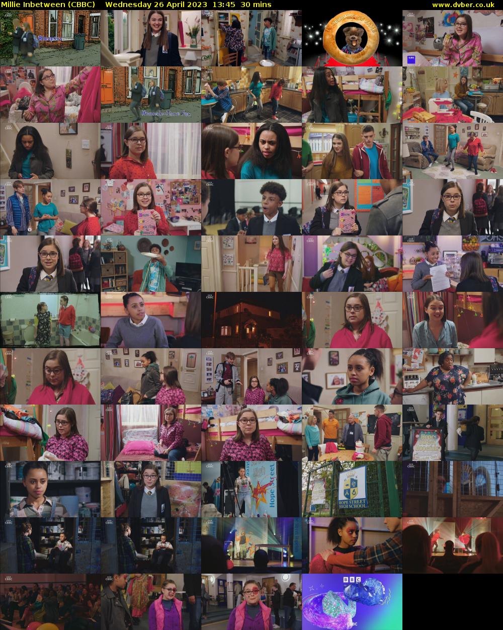 Millie Inbetween (CBBC) Wednesday 26 April 2023 13:45 - 14:15