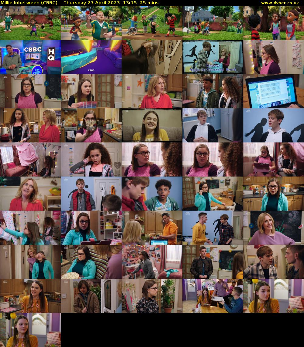 Millie Inbetween (CBBC) Thursday 27 April 2023 13:15 - 13:40