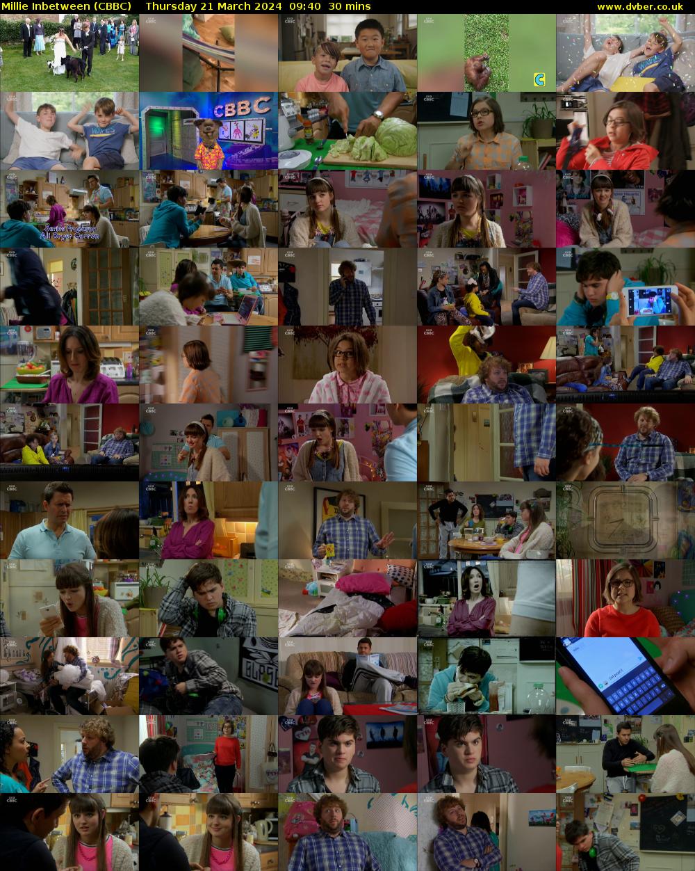 Millie Inbetween (CBBC) Thursday 21 March 2024 09:40 - 10:10