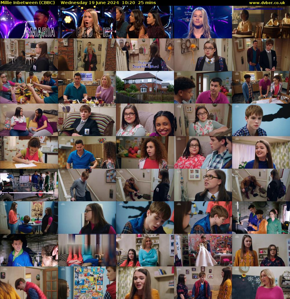 Millie Inbetween (CBBC) Wednesday 19 June 2024 10:20 - 10:45