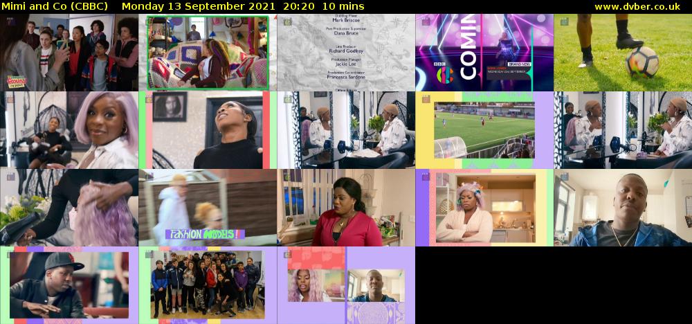 Mimi and Co (CBBC) Monday 13 September 2021 20:20 - 20:30