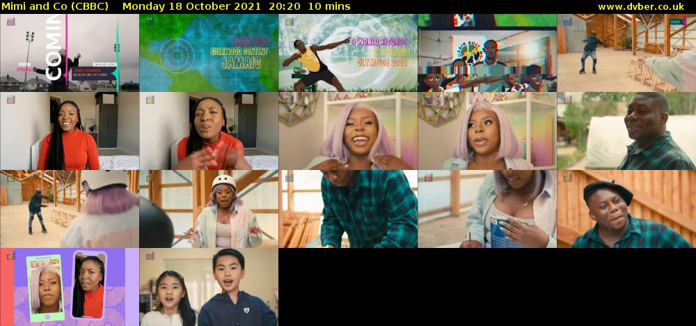 Mimi and Co (CBBC) Monday 18 October 2021 20:20 - 20:30