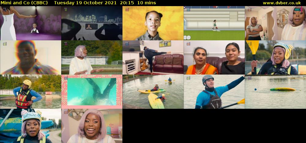 Mimi and Co (CBBC) Tuesday 19 October 2021 20:15 - 20:25