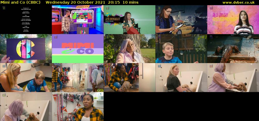 Mimi and Co (CBBC) Wednesday 20 October 2021 20:15 - 20:25