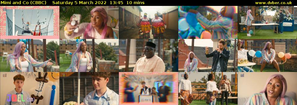 Mimi and Co (CBBC) Saturday 5 March 2022 13:45 - 13:55