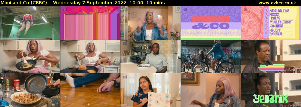 Mimi and Co (CBBC) Wednesday 7 September 2022 10:00 - 10:10