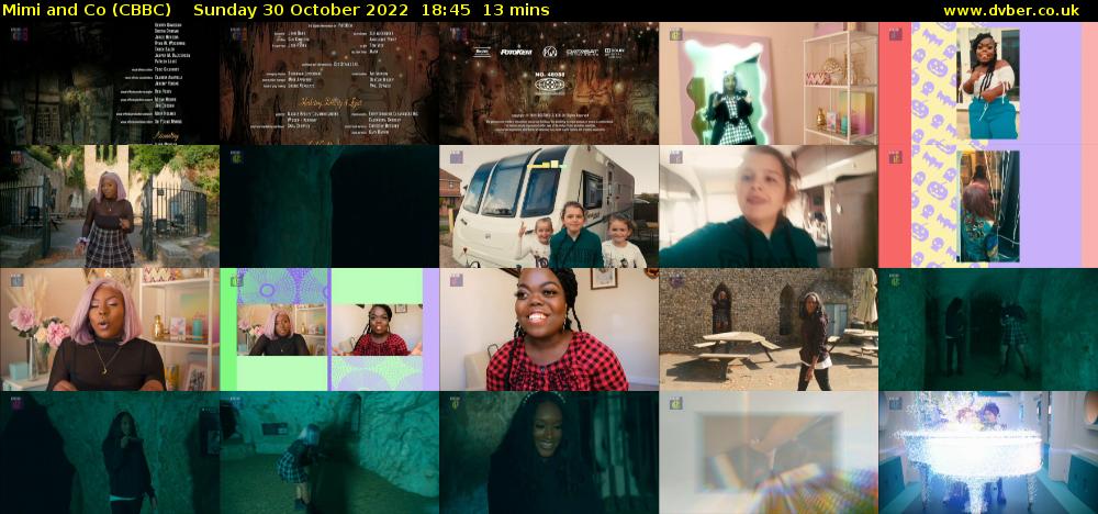 Mimi and Co (CBBC) Sunday 30 October 2022 18:45 - 18:58