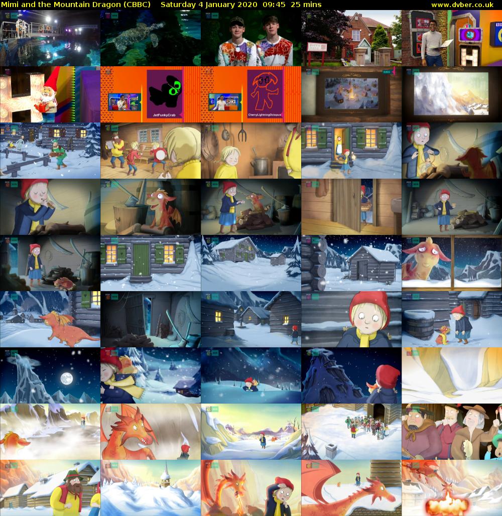 Mimi and the Mountain Dragon (CBBC) Saturday 4 January 2020 09:45 - 10:10