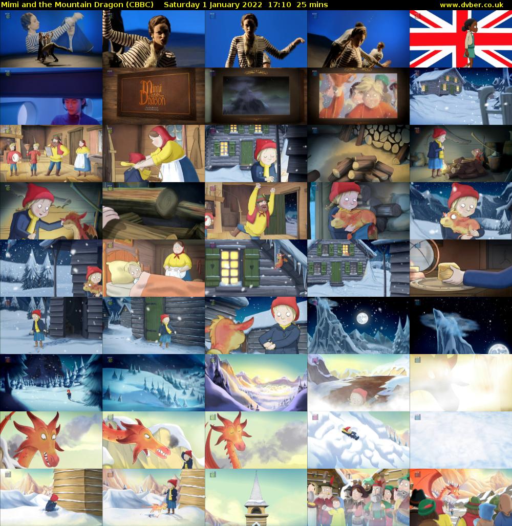 Mimi and the Mountain Dragon (CBBC) Saturday 1 January 2022 17:10 - 17:35