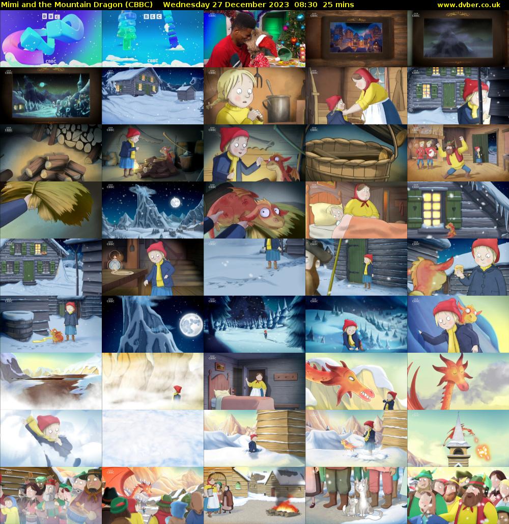 Mimi and the Mountain Dragon (CBBC) Wednesday 27 December 2023 08:30 - 08:55