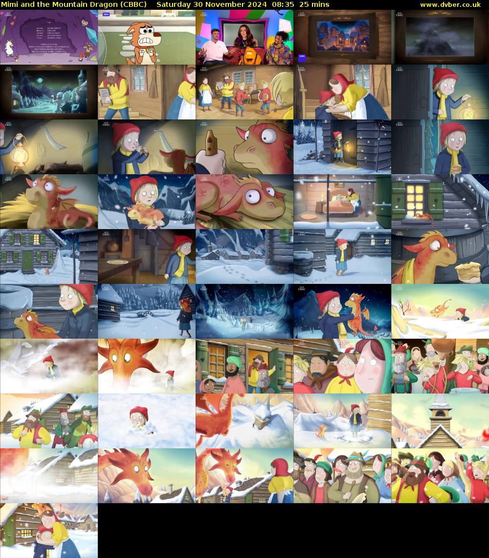 Mimi and the Mountain Dragon (CBBC) Saturday 30 November 2024 08:35 - 09:00