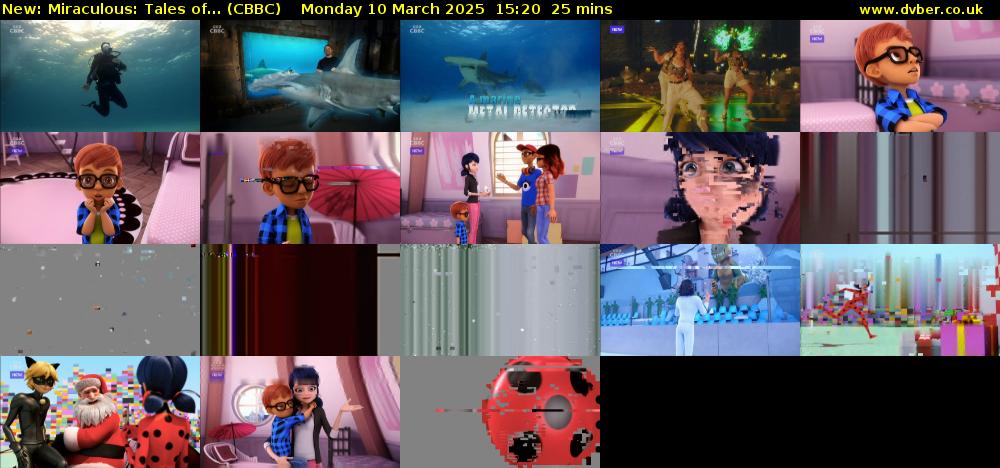 Miraculous: Tales of... (CBBC) Monday 10 March 2025 15:20 - 15:45