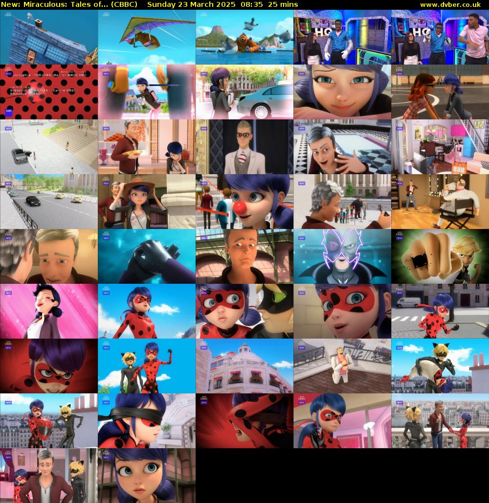 Miraculous: Tales of... (CBBC) Sunday 23 March 2025 08:35 - 09:00