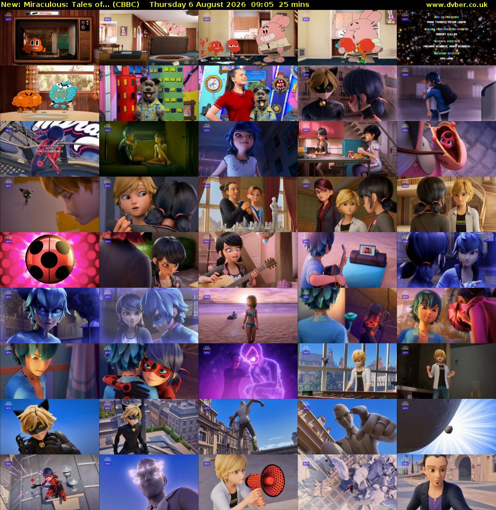 Miraculous: Tales of... (CBBC) Thursday 6 August 2026 09:05 - 09:30
