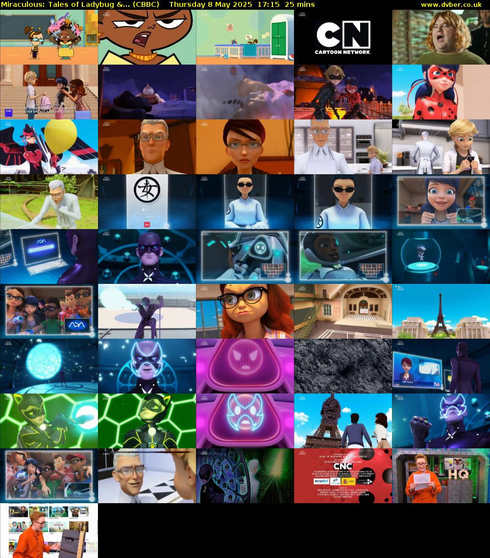 Miraculous: Tales of Ladybug &... (CBBC) Thursday 8 May 2025 17:15 - 17:40