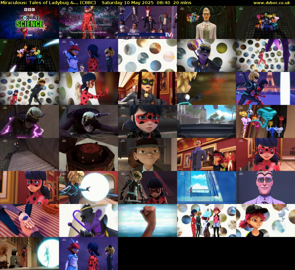 Miraculous: Tales of Ladybug &... (CBBC) Saturday 10 May 2025 08:40 - 09:00