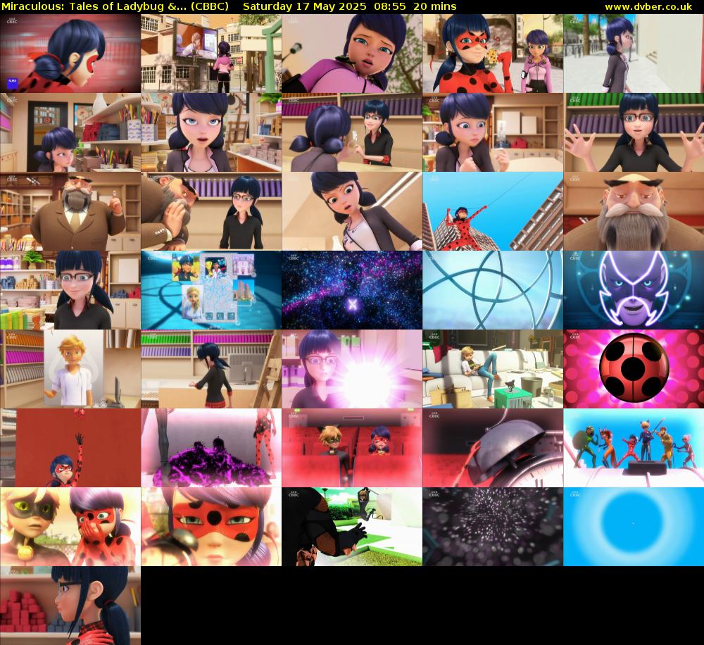 Miraculous: Tales of Ladybug &... (CBBC) Saturday 17 May 2025 08:55 - 09:15