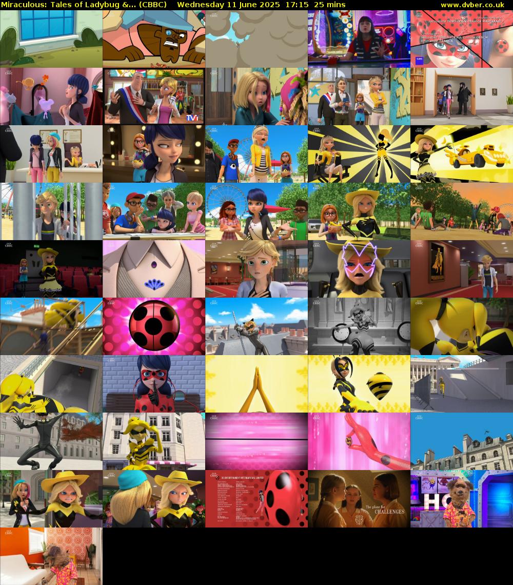 Miraculous: Tales of Ladybug &... (CBBC) Wednesday 11 June 2025 17:15 - 17:40