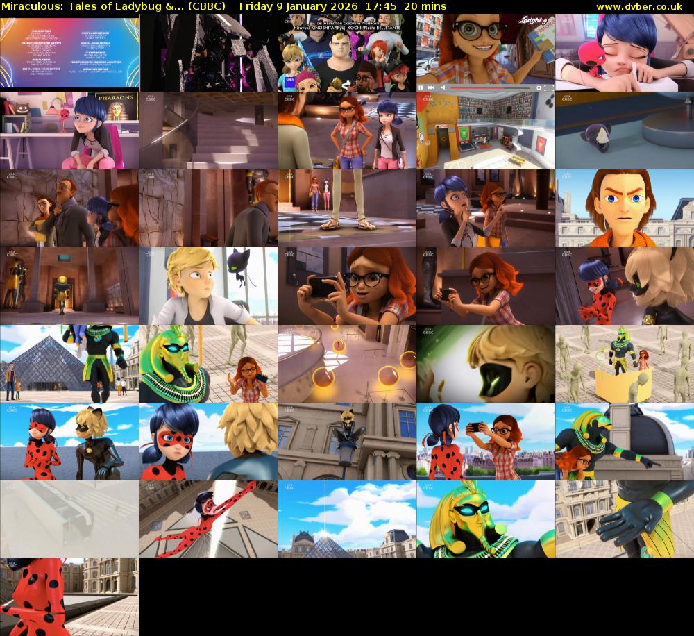Miraculous: Tales of Ladybug &... (CBBC) Friday 9 January 2026 17:45 - 18:05