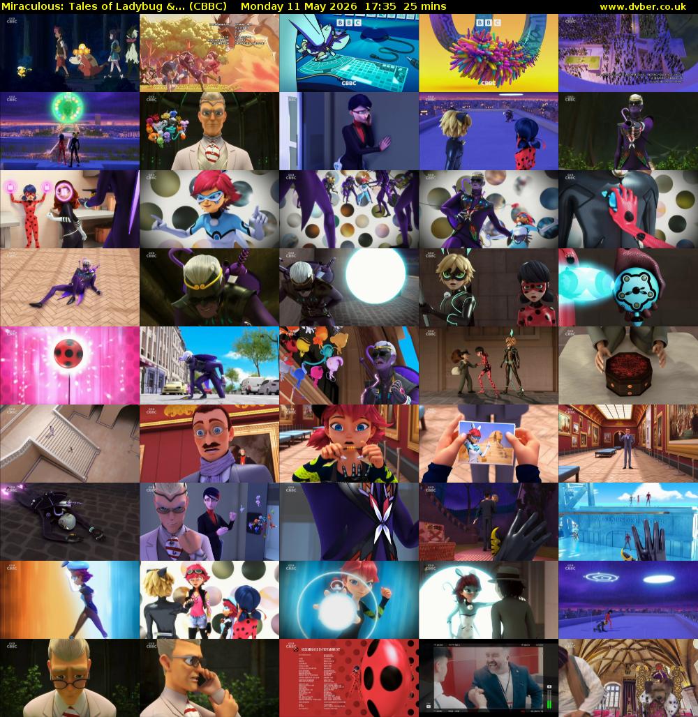 Miraculous: Tales of Ladybug &... (CBBC) Monday 11 May 2026 17:35 - 18:00