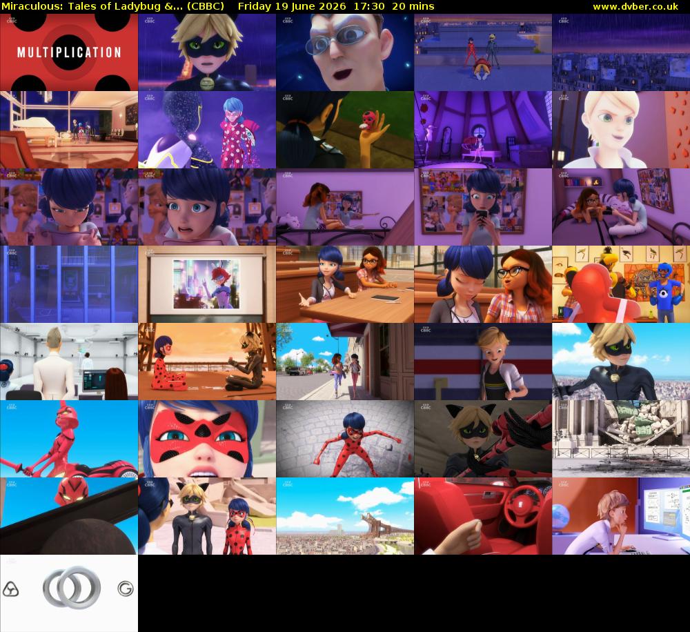 Miraculous: Tales of Ladybug &... (CBBC) Friday 19 June 2026 17:30 - 17:50