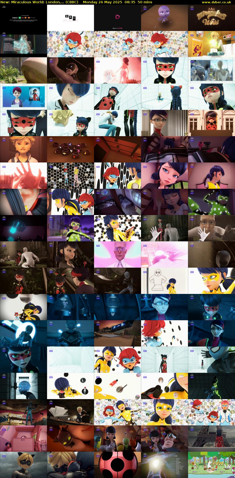Miraculous World: London,... (CBBC) Monday 26 May 2025 08:35 - 09:25