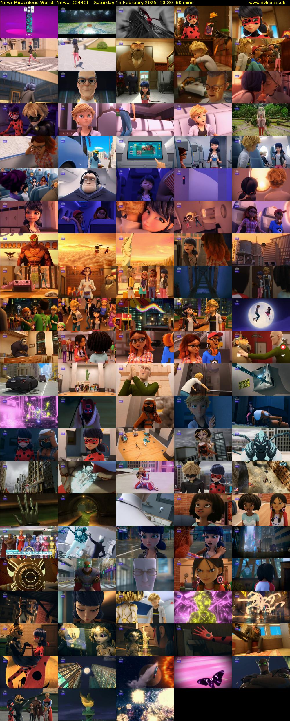 Miraculous World: New... (CBBC) Saturday 15 February 2025 10:30 - 11:30