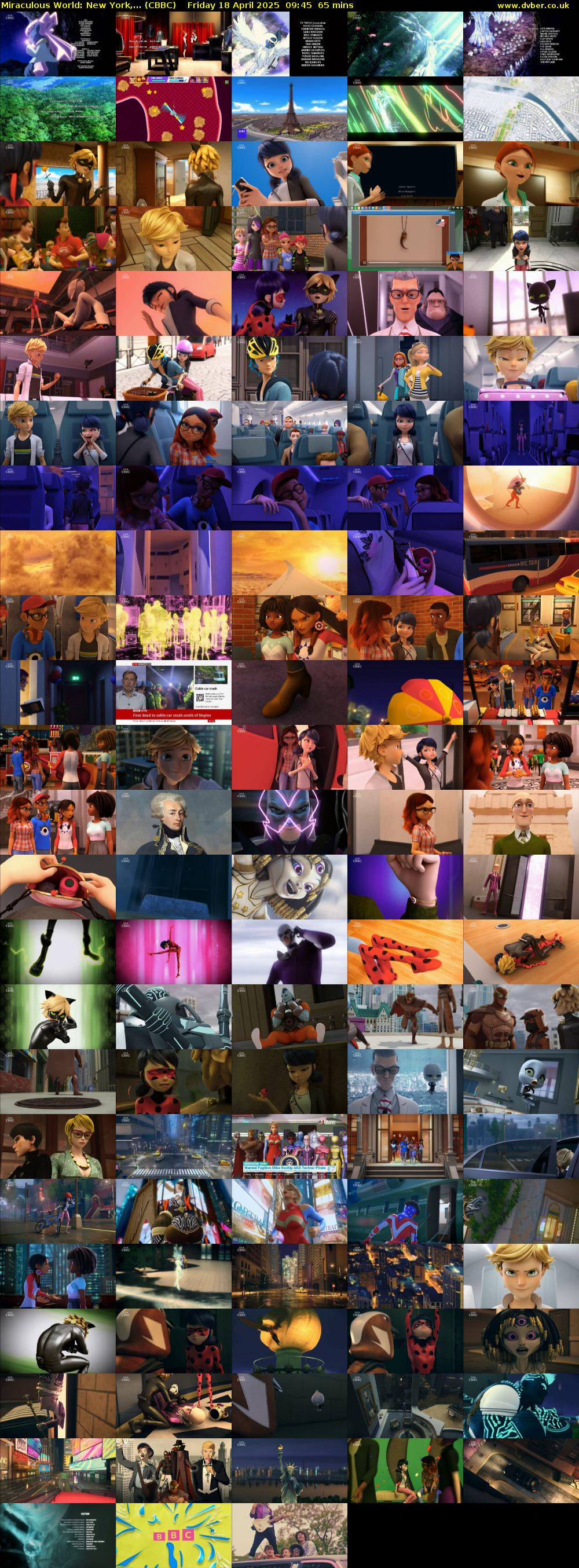 Miraculous World: New York,... (CBBC) Friday 18 April 2025 09:45 - 10:50