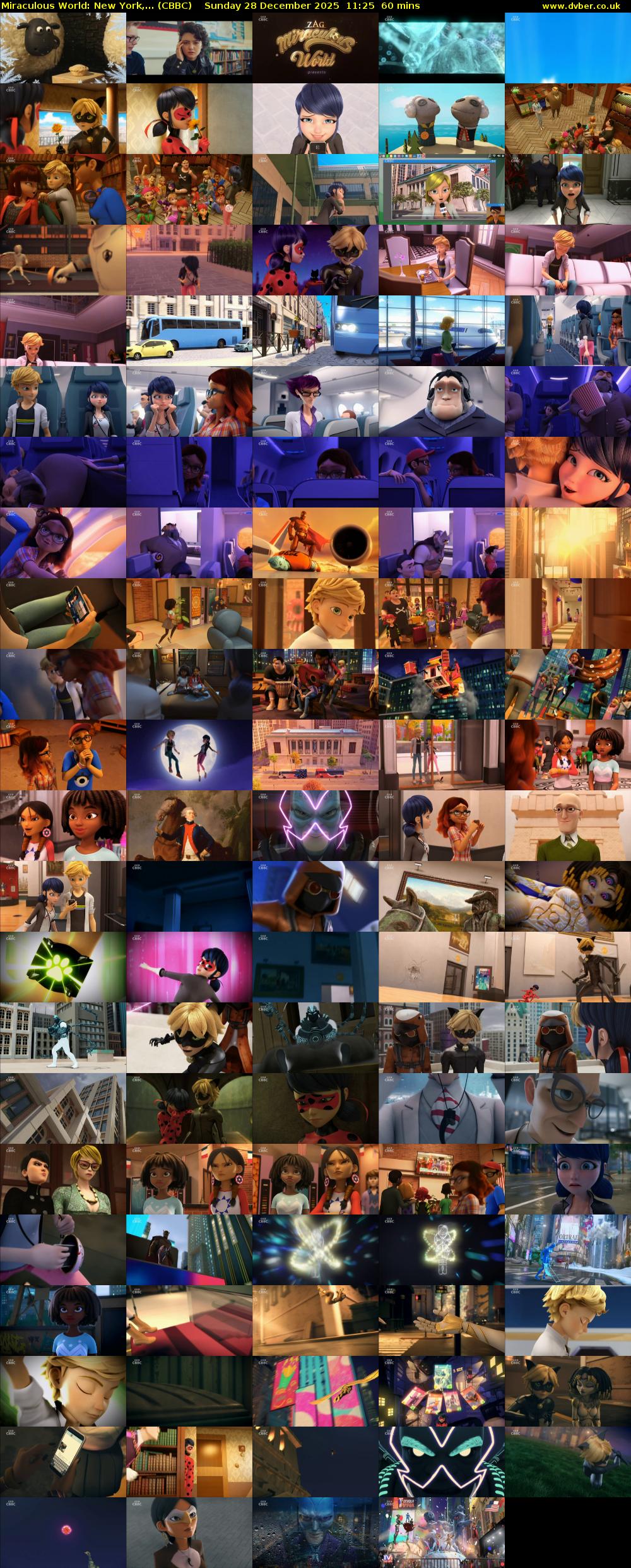 Miraculous World: New York,... (CBBC) Sunday 28 December 2025 11:25 - 12:25