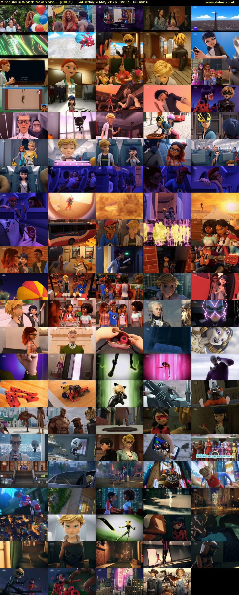 Miraculous World: New York,... (CBBC) Saturday 9 May 2026 09:15 - 10:15