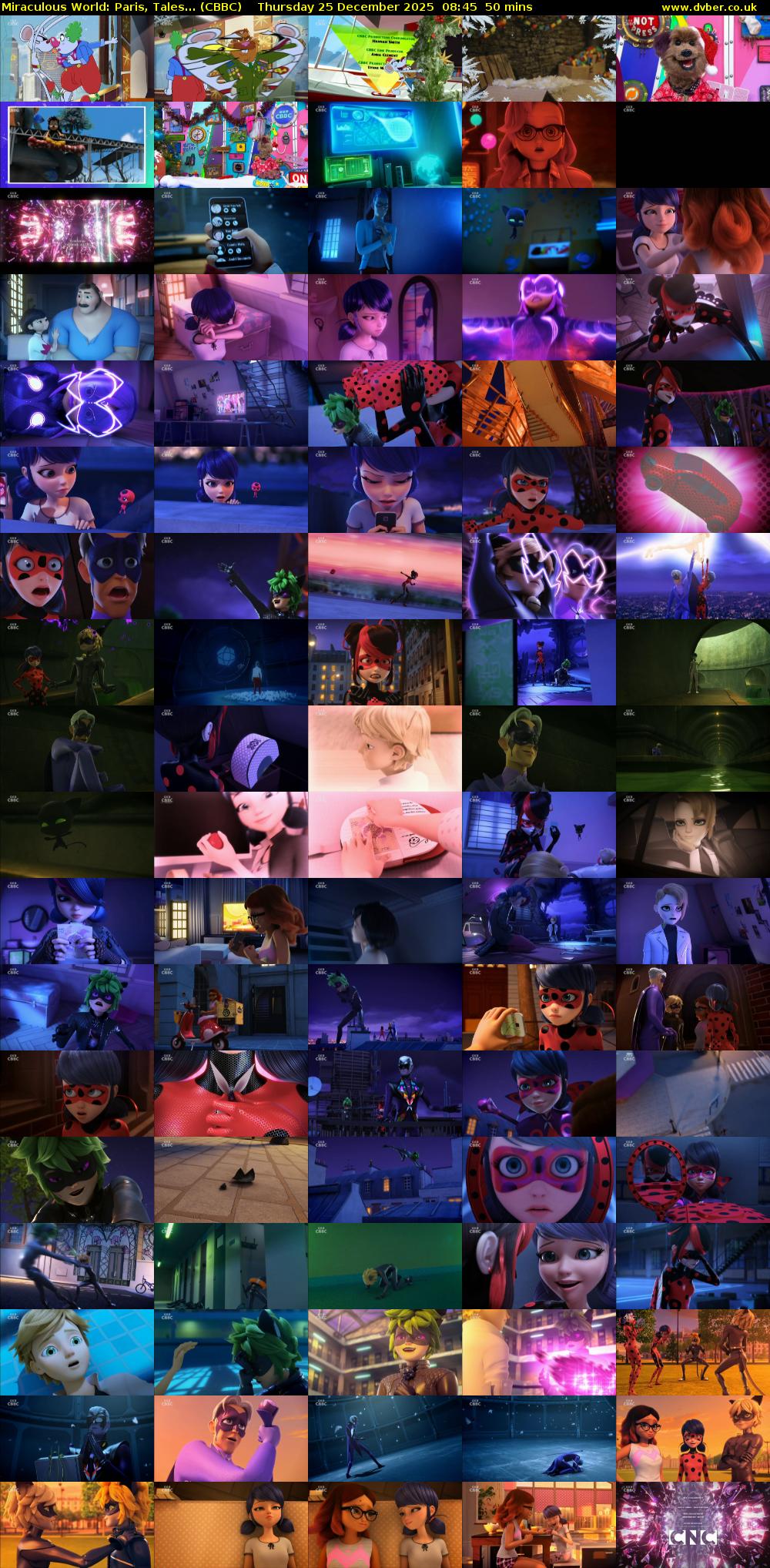 Miraculous World: Paris, Tales... (CBBC) Thursday 25 December 2025 08:45 - 09:35