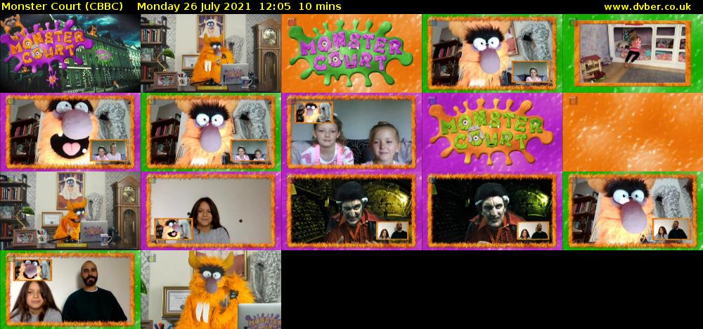 Monster Court (CBBC) Monday 26 July 2021 12:05 - 12:15