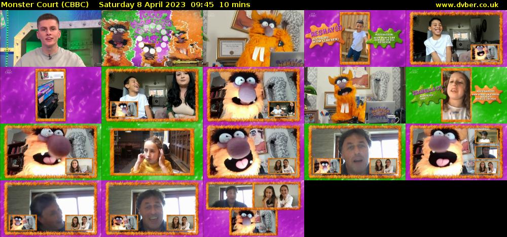 Monster Court (CBBC) Saturday 8 April 2023 09:45 - 09:55