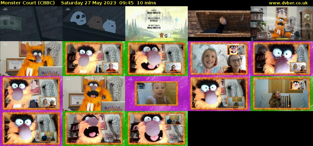 Monster Court (CBBC) Saturday 27 May 2023 09:45 - 09:55