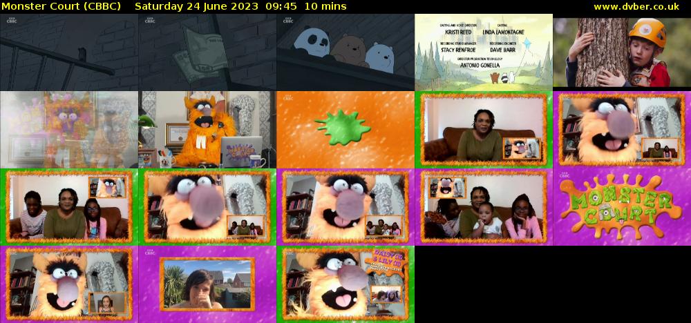 Monster Court (CBBC) Saturday 24 June 2023 09:45 - 09:55