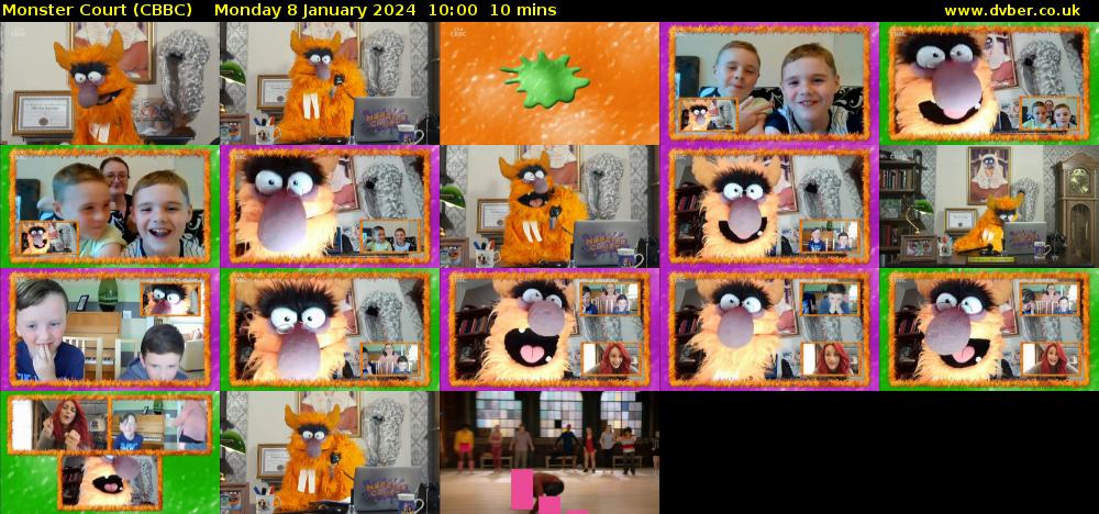 Monster Court (CBBC) Monday 8 January 2024 10:00 - 10:10