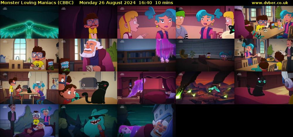 Monster Loving Maniacs (CBBC) Monday 26 August 2024 16:40 - 16:50