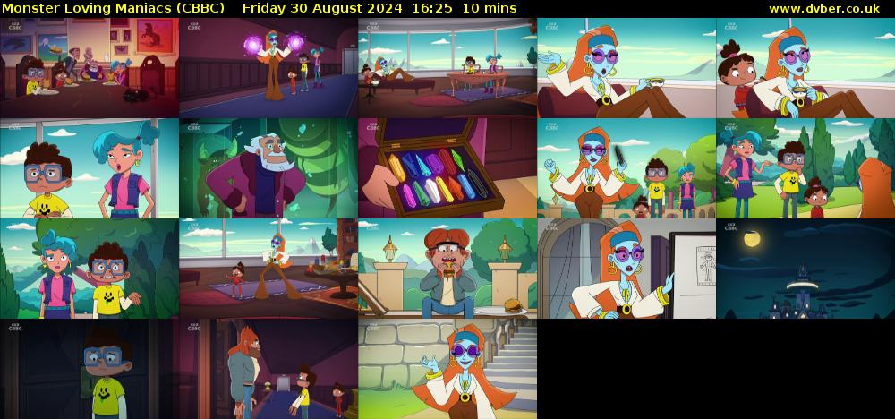 Monster Loving Maniacs (CBBC) Friday 30 August 2024 16:25 - 16:35