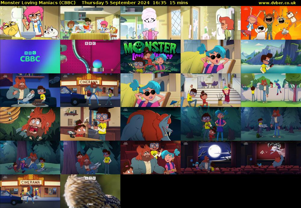 Monster Loving Maniacs (CBBC) Thursday 5 September 2024 16:35 - 16:50